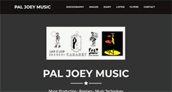 Desktop Screenshot of paljoeymusic.com