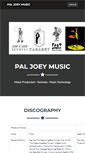 Mobile Screenshot of paljoeymusic.com
